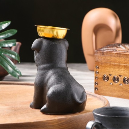 Standing for incense powder and cones "POPS", black, 13.3x7.3 cm-1