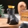 Standing for incense powder and cones "POPS", black, 13.3x7.3 cm