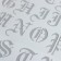 Plastic stencil "English alphabet. Vintage" 26x17.8 cm