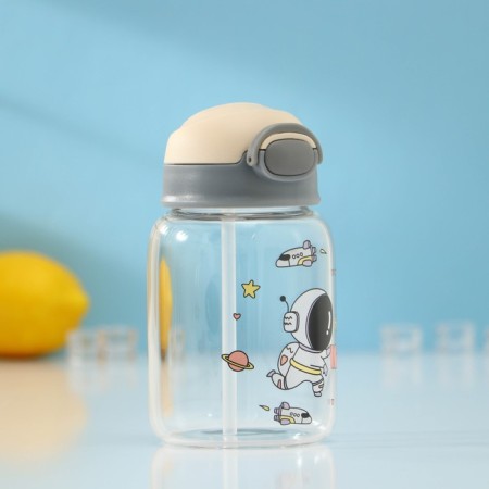 Water bottle "Cosmonauts", 450 ml, 8.2 × 15 cm, color mix-1