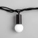 Garland “thread” 10 m with nozzles “balls 1.5 cm”, IP44, dark thread, 100 LED, white glow, 8 modes, 220 V