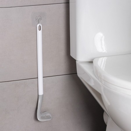 Silicon shares for the toilet sillone, 7 × 4 × 39 cm, gray color-1