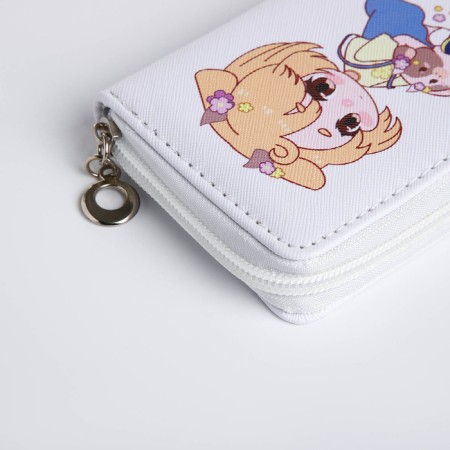 Children's wallet with lightning, white color-3