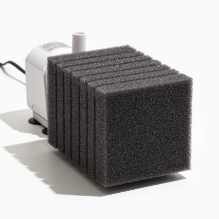 Rectangular sponge for the turbo filter No. 10, 10 x 10 x 14 cm, gray-4
