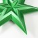 Figure "Star in the Star" large green metallic, 69.5x60.3 cm