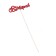 Topper "since March 8", red 13x5 cm