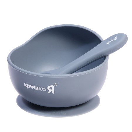 Feed for feeding, food silicone, gray color-3