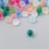 Glass 8/0 "Matte translucent. Melange Assorted" 10 g