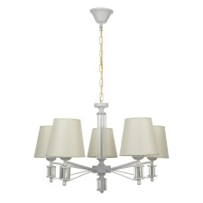 Chandelier 1091/5wt 40W E27 white 60x60x38-78 cm Bayerlux