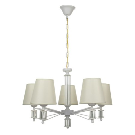 Chandelier 1091/5wt 40W E27 white 60x60x38-78 cm Bayerlux