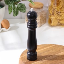 Mill for spices of the share, 25 × 4.5 cm, metallic mechanism, color black tree