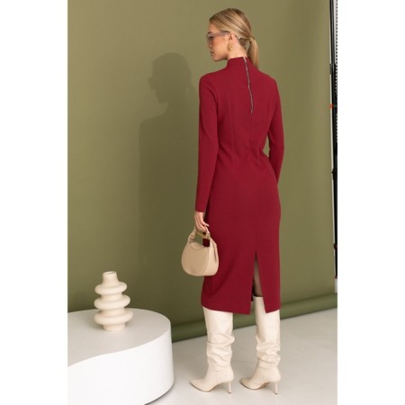 Women's dress, size 44, red color-2