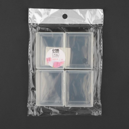 Containers for storing little things, 5.4 × 4.3 × 2.3 cm, 4 pcs, the color is transparent-3