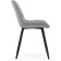 Stol on a metal frame Baoine used metal/velor, black/gray 50x55x83 cm