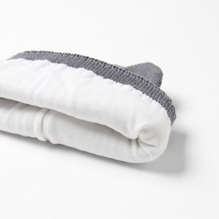 Children's hat minku, size 44-46, color gray color-3