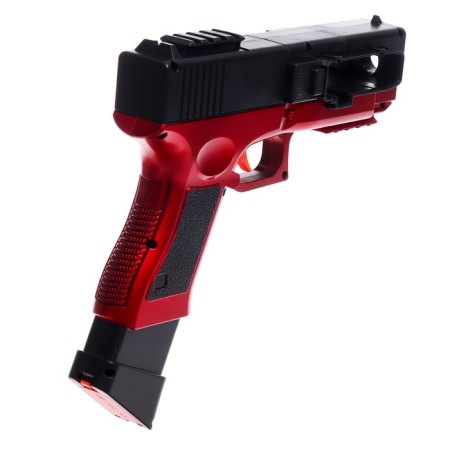 Glock pistol with tape supply of cartridges, works from the battery-3