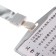 Badege-carman horizontal (external 98 x 58mm), internal 85 x 54 mm, metal, silver, tape 40cm