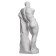 Gypsum figure Hercules statue, 27.5 x 27.5 x 74 cm