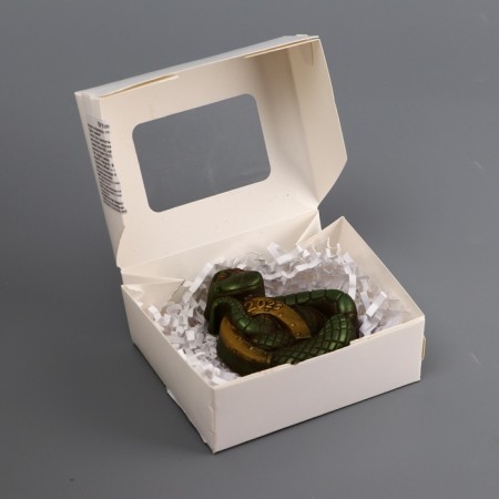 New Year. Figure made of chocolate glaze, "Snake with a hill", 55 g-3