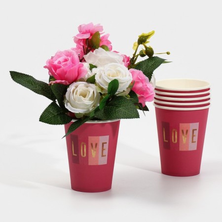 A glass for flowers "Love", 350 ml-3