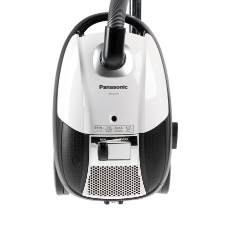 Vacuum cleaner Panasonic MC-CG715W, bag, 2100/380 W, 6 l, cord 5 m, black and white-3