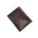 Wallet, button, 4 pockets, 1 department for trifles, n/k borderly navy/burgundy crocodile