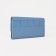 Women's wallet on the button, blue color