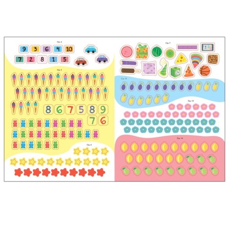 Activities with stickers. Set. 6+-11