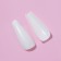 Patching nails, 24 pcs, ballerina shape, white color