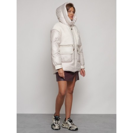 Winter jacket, size 50, beige color-5