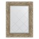 Mirror with engraving in the baguette frame, an antique silver vignette 85 mm, 55x72 cm