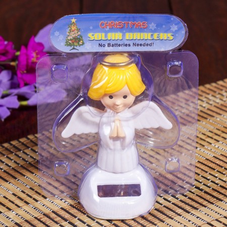Plastic pendulum from the solar battery "Angel" 10.5x6x8 cm-5