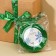 Atlase tape "Happy New Year", Green, 2 cm x 22.5 m