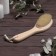 Massage brush for the body, with a pen, natural bristles