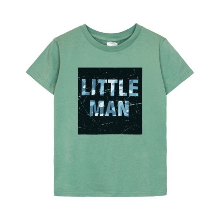 T -shirt for a boy, height 134 cm, color sage-3