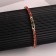 Bracelet with rhinestones "shining" thin thread, red color in gold, 18 cm