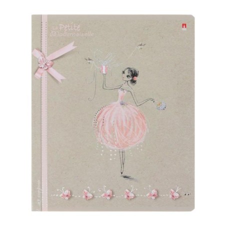 Notebook of 48 sheets in the cage "Romantic mood", cover coated cardboard, selective varnish, foil, kongrev, mix-5