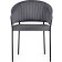 Chair on a metal frame Leo Metal/velor, black/anthracite 56x52x80 cm