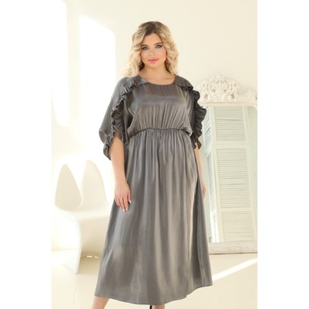 Women's dress, size 56, gray color-1