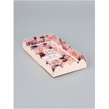 Коробка для печенья, кондитерская упаковка, "Розы", 10,5 х 20 х 3см