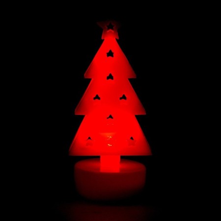 Candle LED "Christmas tree", color mix-4