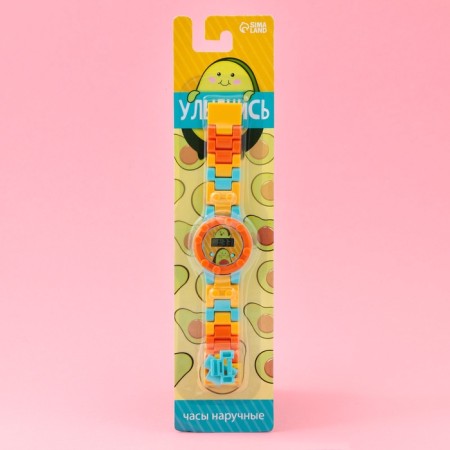 Watch of Watch Electronic "Smile", with a strap-designer-5