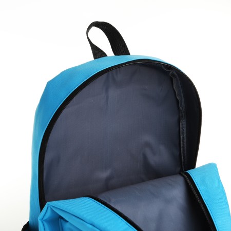 School backpack on lightning, 4 pockets, blue color-5