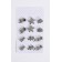 Assortment Brooch Zoo, white color in silver (indivisible packing 12 pcs., Price per pcs.)