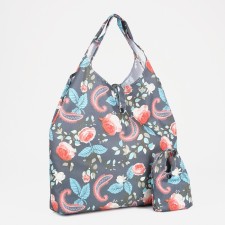 Household bag on the button, the color is gray/multi -colored