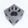 Cat house "Cube with a paw", with a toy, 40 x 40 x 40 cm