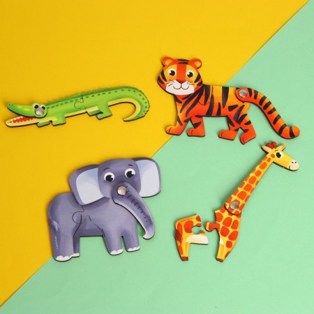 Mobile puzzles "Games with animals"-1