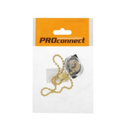 Switch for the wall lamp Proconnect, with a chain, 270 mm, color gold-2