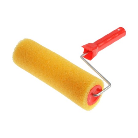 Lom roller, "cheese", foam rubber, 230 mm, handle d = 6 mm, d = 80 mm-4