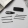 Invisibility for hair "Steisi" (set of 10 pcs) Solid geometry, 5 cm, black